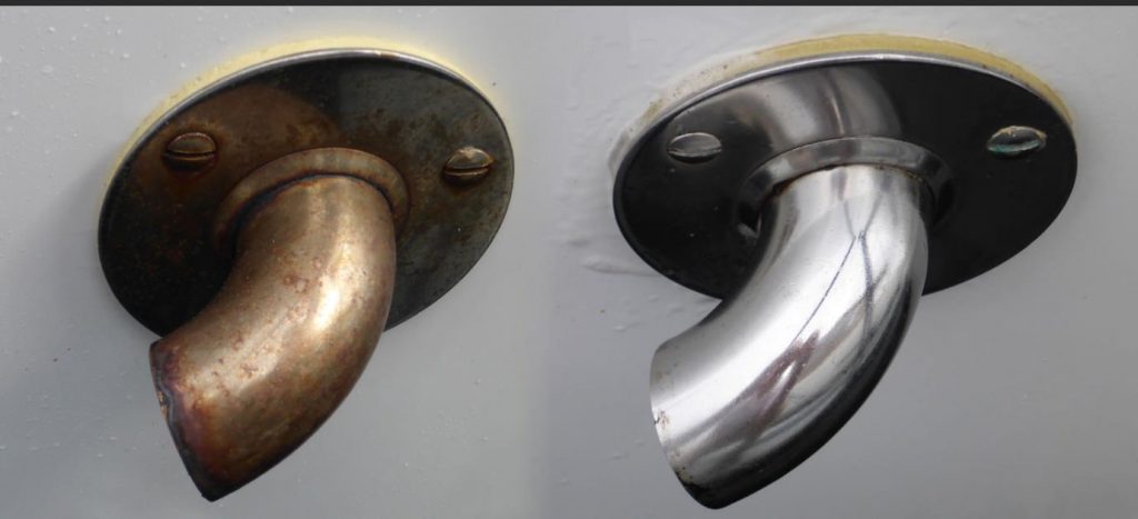 不銹鋼除銹前和除銹后的對(duì)比圖 (1)