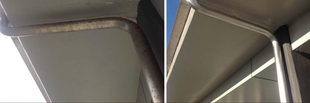 不銹鋼除銹前和除銹后的對(duì)比圖 (2)